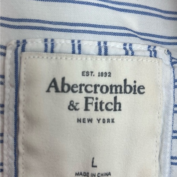 Abercrombie & Fitch women’s stripped shirt. Size L. - Picture 1 of 3